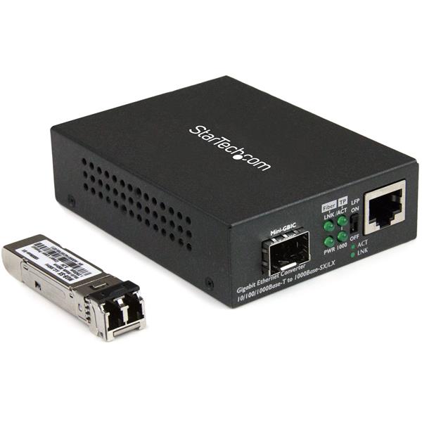 STARTECHCOM Unmanaged Gigabit Fiber Media Converter MMLC Low Cost