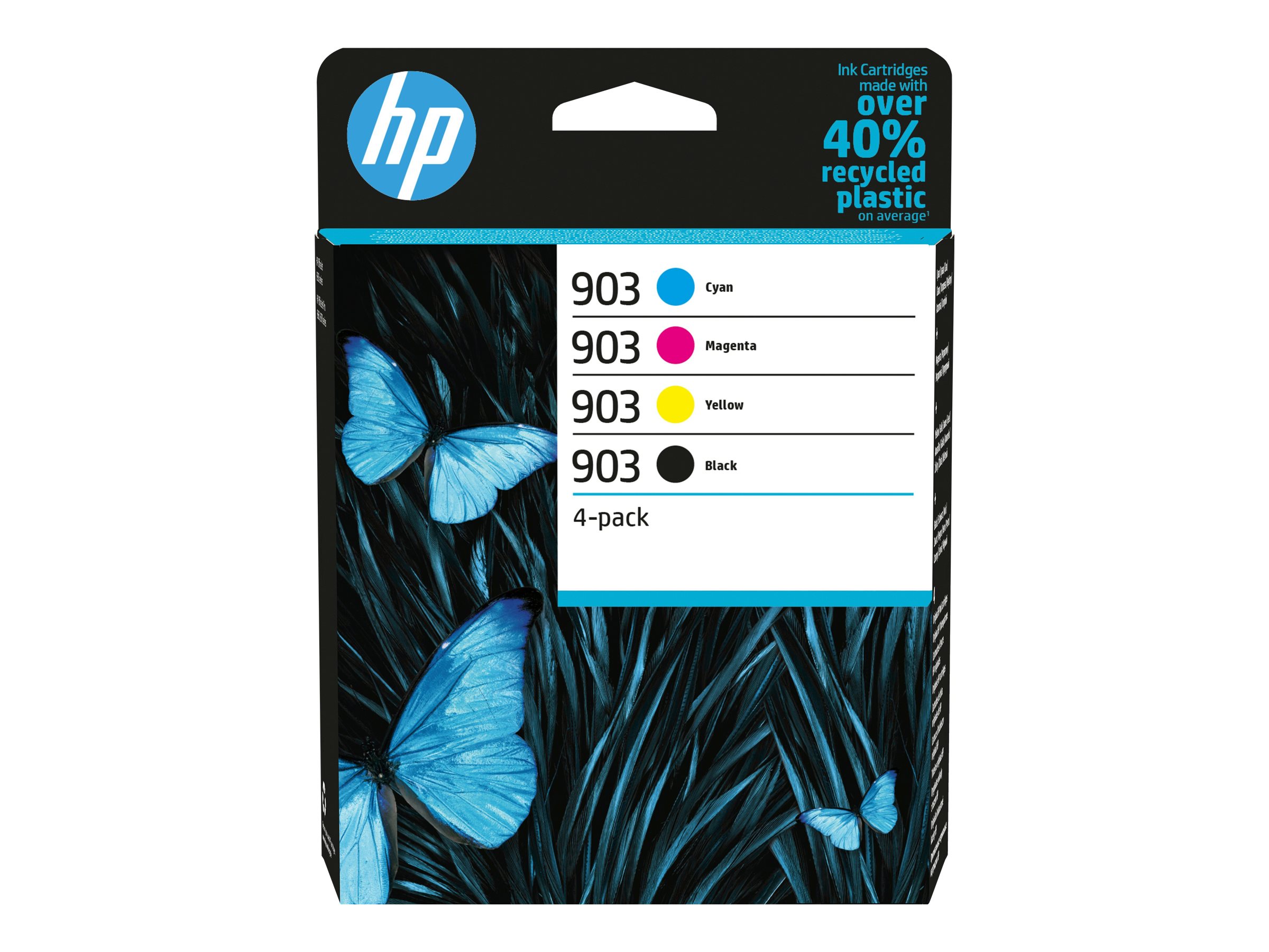 HP 903 (6ZC73AE) schwarz, cyan, magenta, gelb Druckerpatronen, 4er-Set HP 903 (6ZC73AE) schwarz, cyan, magenta, gelb Druckerpatronen, 4er-Set