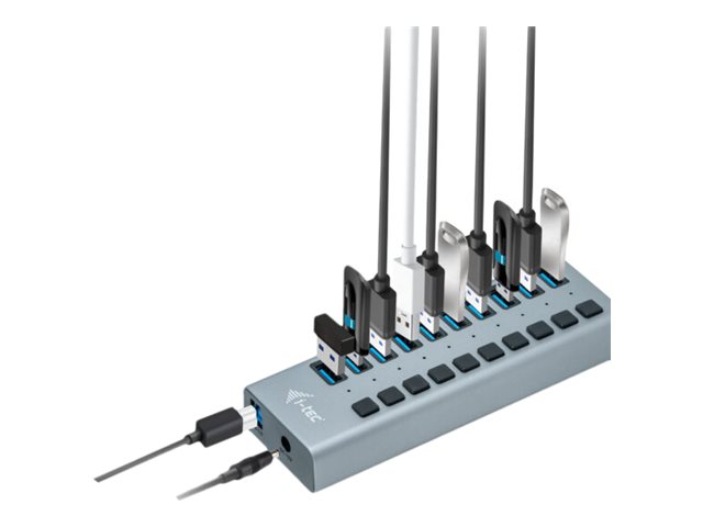 I-TEC USB 3.0 Charging HUB 10port port mit externem Netzadapter 48W 10x USB Ladeport fuer Tablets Notebooks Ultrabooks PC I-TEC USB 3.0 Charging HUB 10port port mit externem Netzadapter 48W 10x USB Ladeport fuer Tablets Notebooks Ultrabooks PC