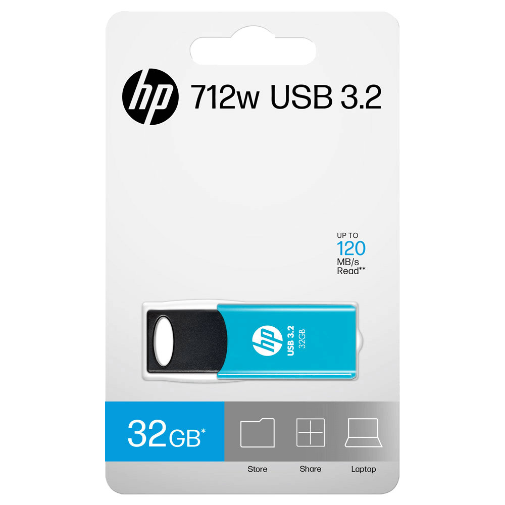 HP 712w USB‑Flash‑Laufwerk 32GB USB 3.2 Blue