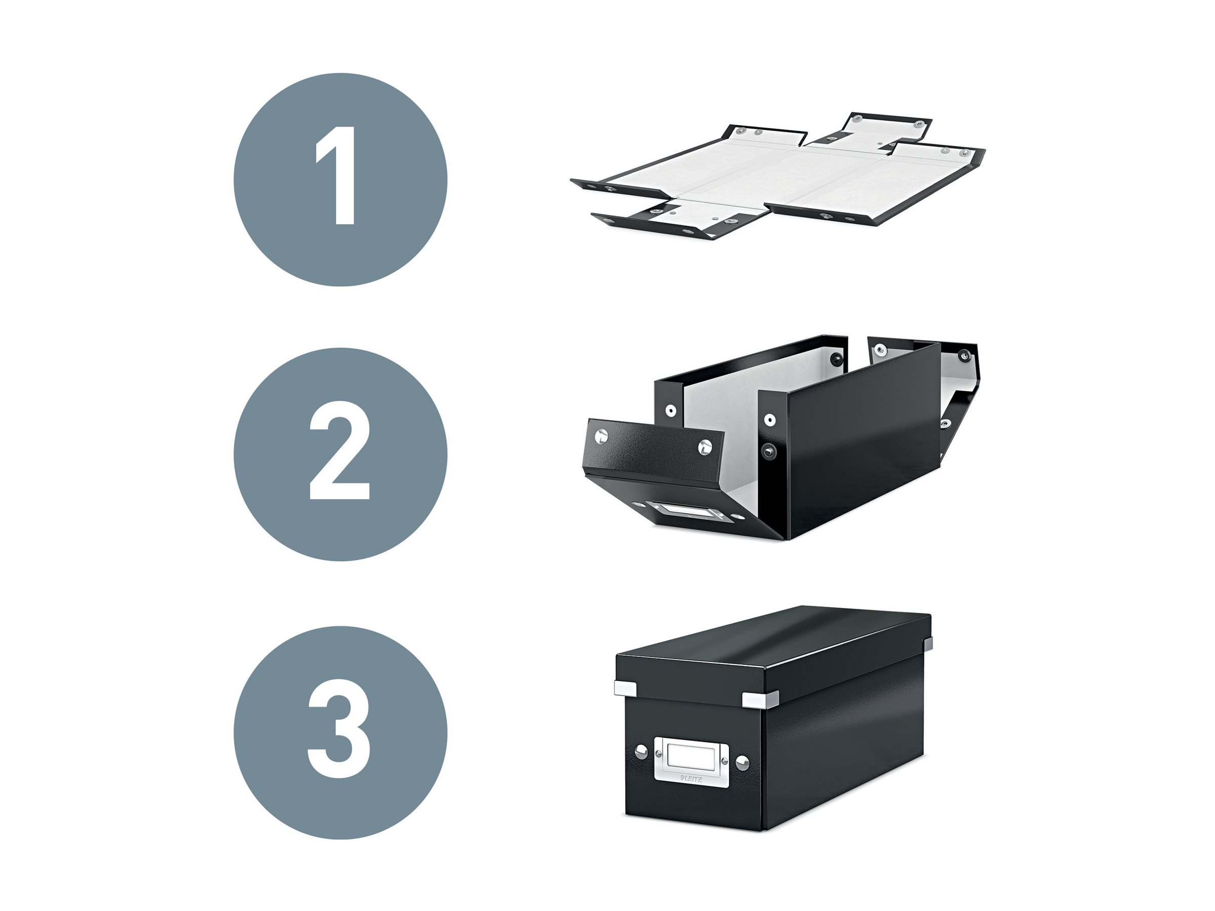 LEITZ CD-/DVD-Box Click & Store schwarz, 1 St. LEITZ CD-/DVD-Box Click & Store schwarz, 1 St.