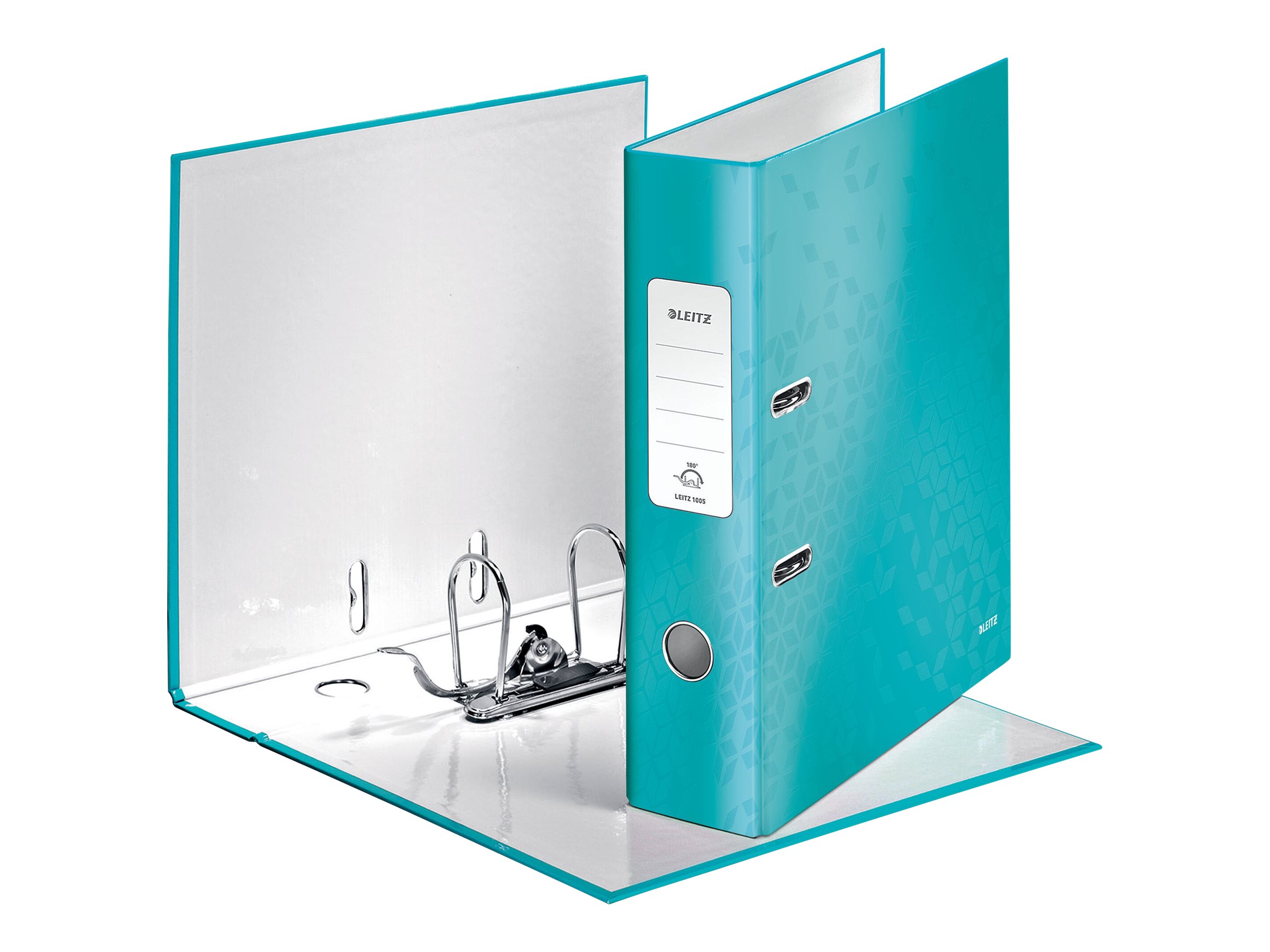 LEITZ Ordner eisblau Karton 8,0 cm DIN A4