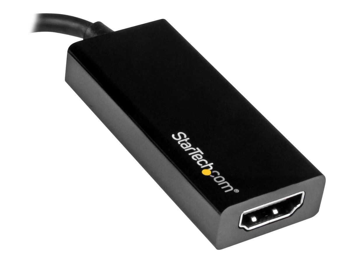 StarTech.com USB-C auf HDMI Adapter - Thunderbolt 3 kompatibel - Schwarz - 4K 30Hz - externer Videoadapter - Schwarz