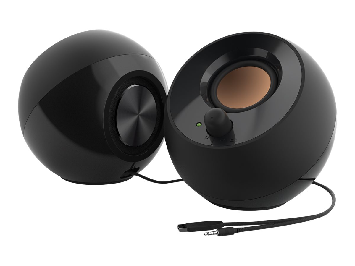 CREATIVE Pebble Lautsprecher schwarz