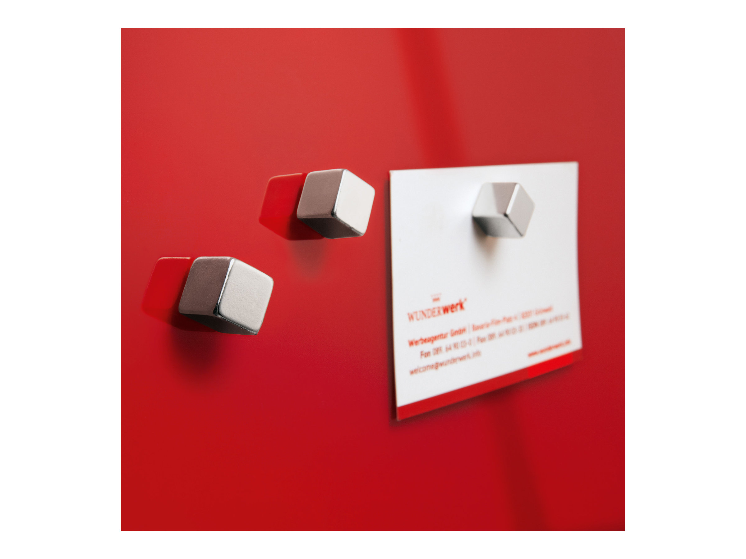 SIGEL Glas-Magnettafel artverum® 48,0 x 48,0 cm rot