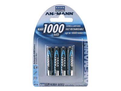 4 ANSMANN Akkus maxE Micro AAA min. 950 mAh