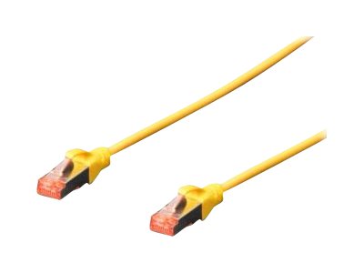 DIGITUS Patchkabel Cat6  S/FTP 2xRJ45  3.0m gelb Hebelschutz