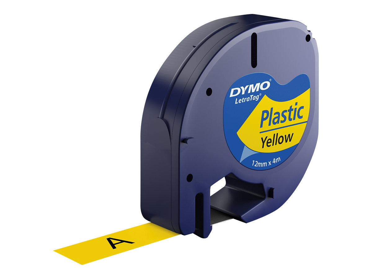 Dymo LetraTAG 12 mm x 4 m schwarz-gelb