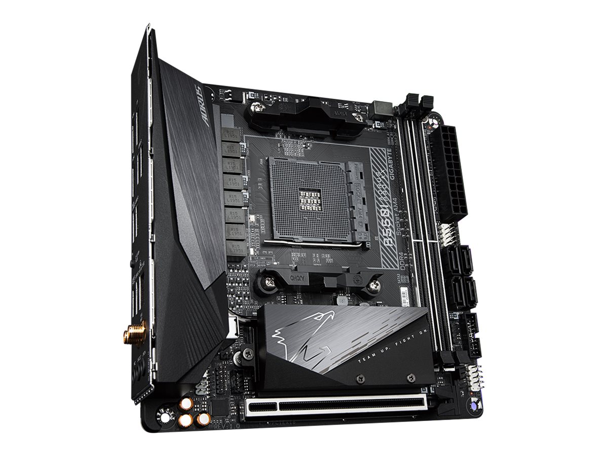 GIGABYTE B550I AORUS PRO AX AM4 DDR4 2xM.2 4xSATA WiFi DP HDMI mITX MB