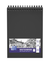 OXFORD Skizzenbuch Sketchbook DIN A4 blanko, schwarz Hardcover 50 Seiten, 1 St