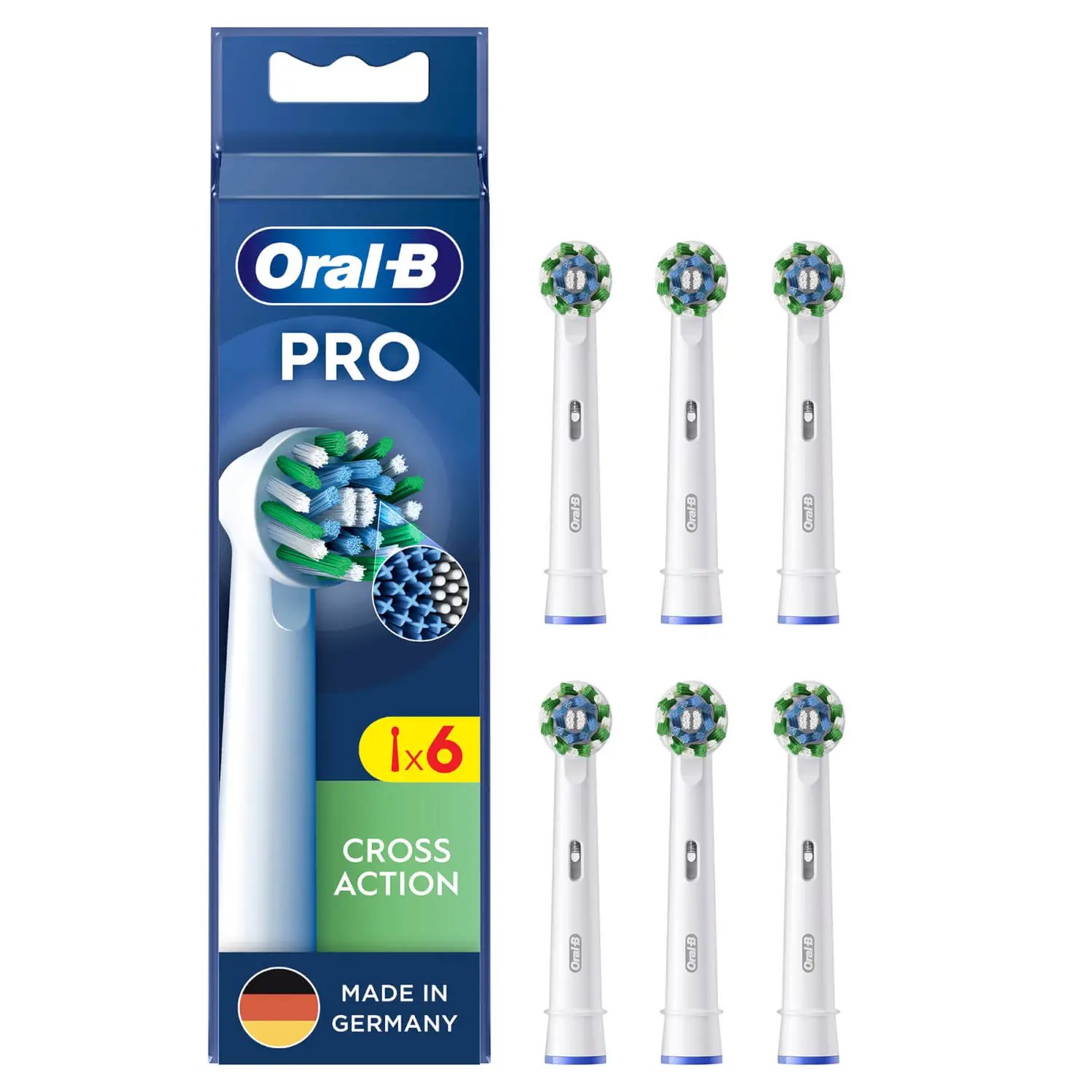 Braun Pro Cross Action Aufsteckbürsten 6er-Pack