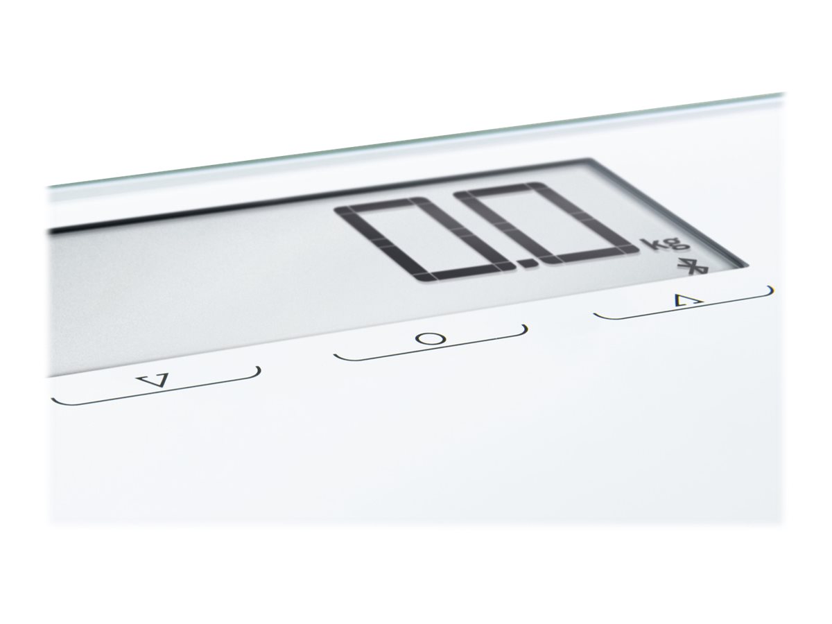 Soehnle Shape Sense Connect 100 Elektronische Personenwaage 180 kg 100 g Silber kg lb ST Rechteck
