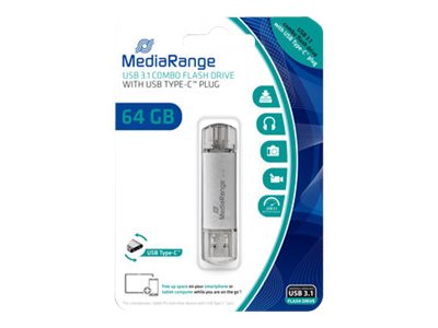 MediaRange USB-Stick silber 64 GB