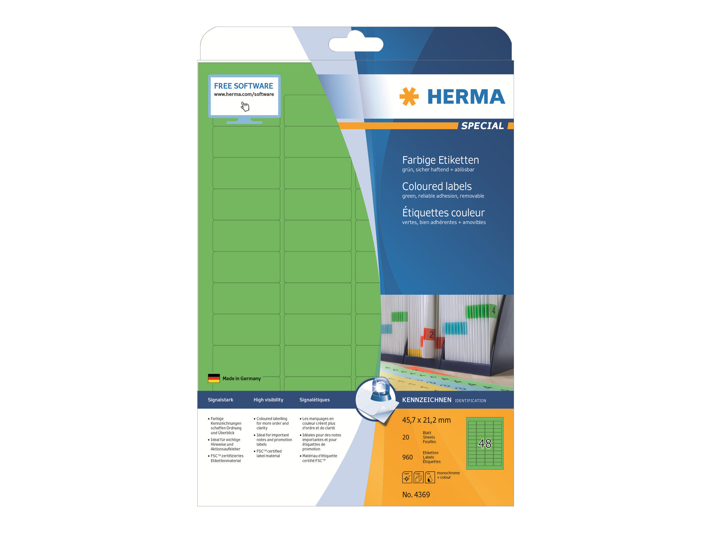 960 HERMA Etiketten 4369 gruen 45,7 x 21,2 mm 960 HERMA Etiketten 4369 gruen 45,7 x 21,2 mm