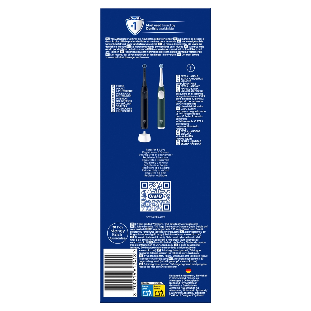 Oral-B iO Series 2 Duo Night Black-Forest Green