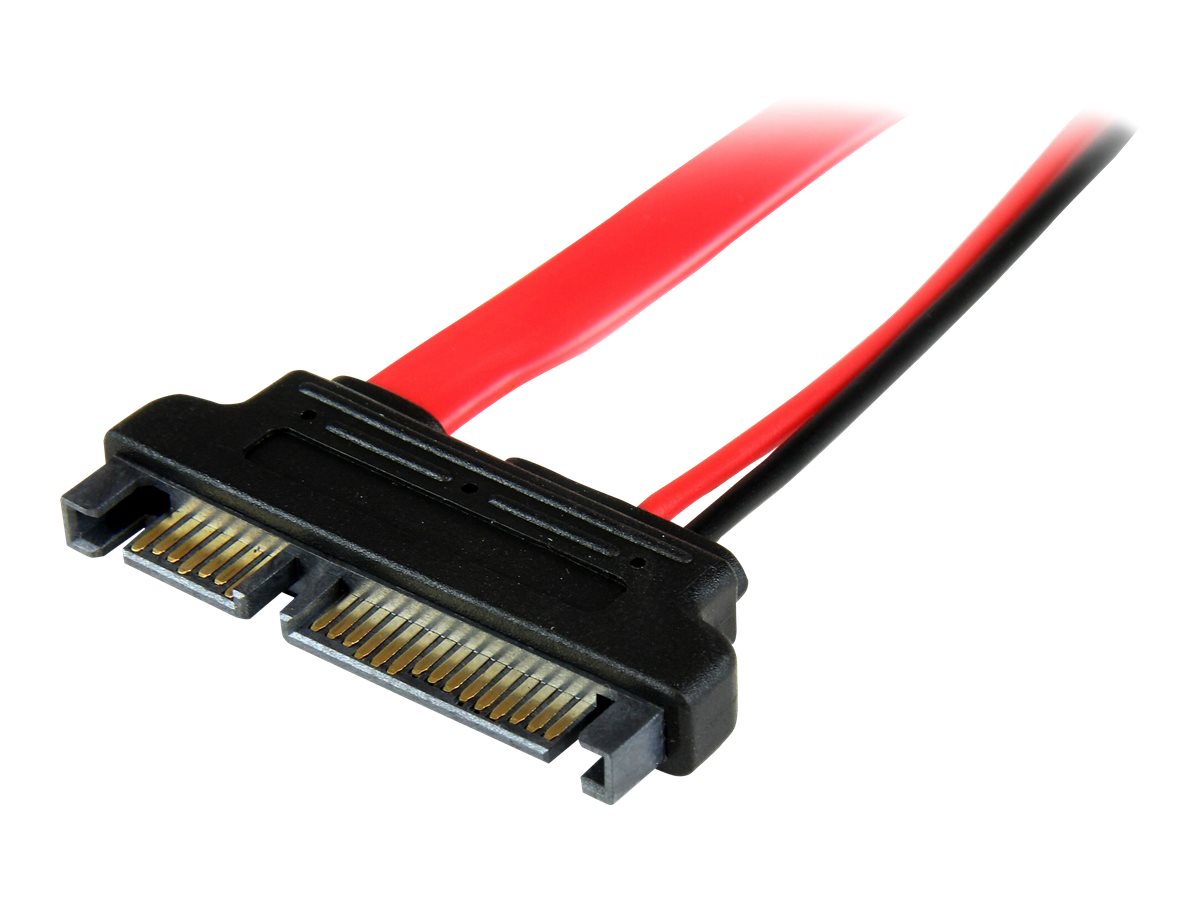 STARTECH.COM 6in Slimline SATA to SATA Adapter with Power - F/M