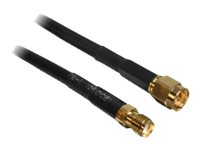 Delock Antennenkabel SMA Stecker SMA Buchse CFD200 10 m low loss