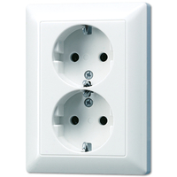 Jung Steckdose SCHUKO AS5020UWW AS 5020 U WW Jung Steckdose SCHUKO AS5020UWW AS 5020 U WW