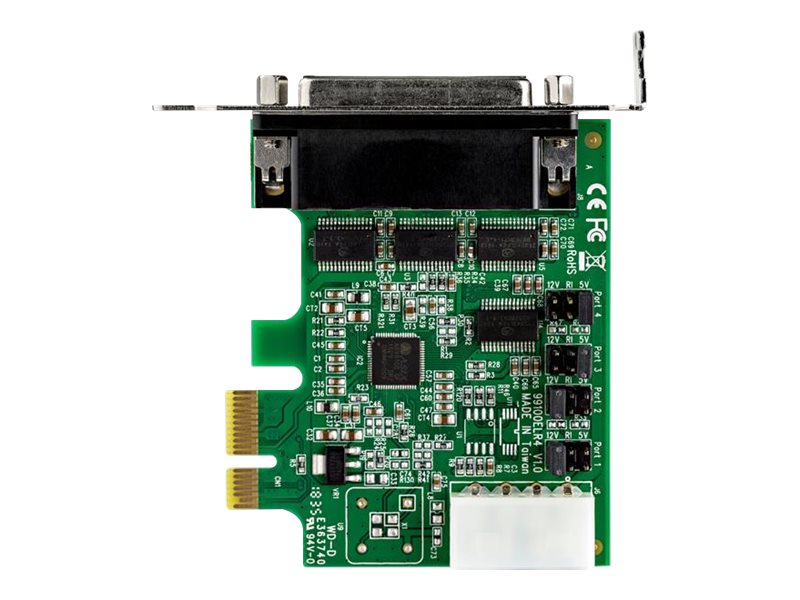 STARTECHCOM PCI Express serielle Schnittstellenkarte mit 4 Ports 16950 UART Low Profile 256ByteFIFOCache