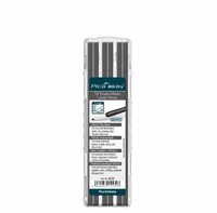 Pica Big Dry For All 6030 Bleistiftminen für Zimmermannsbleistift mit Druckmechanismus grau 2B 2,0 5,0 mm, 12 St