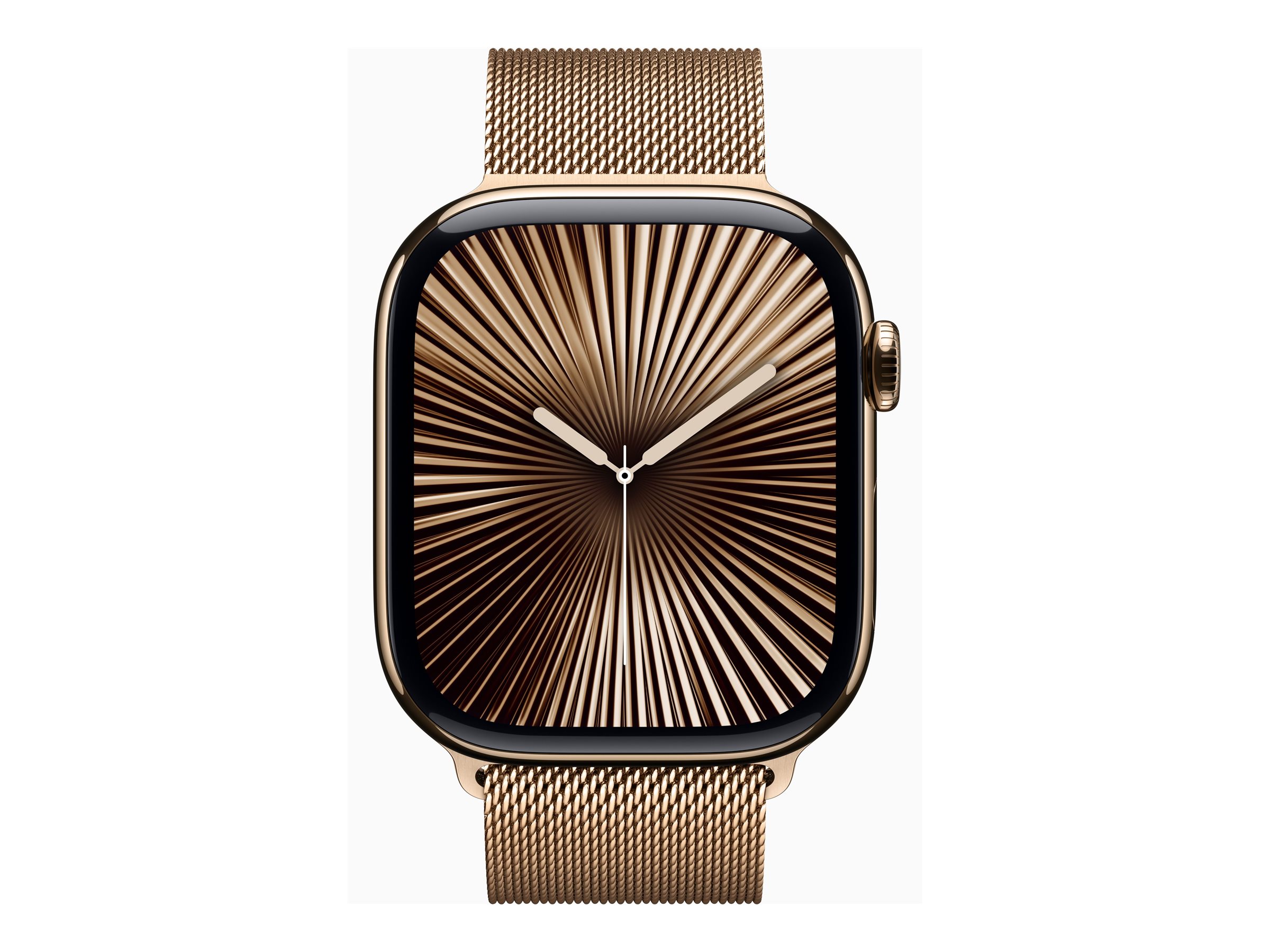 Apple Watch S10 Titan Gold Cellular 46mm (Milanaise Armband gold) S/M Apple Watch S10 Titan Gold Cellular 46mm (Milanaise Armband gold) S/M