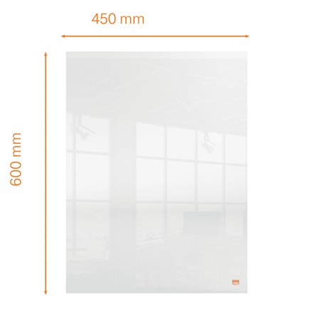 Nobo Acrylglas-Schreibtafel 45,0 x 60,0 cm transparent