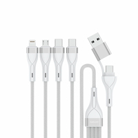 4smarts USB-C/A Multi-Ladekabel 4in2 1,2m, weiss