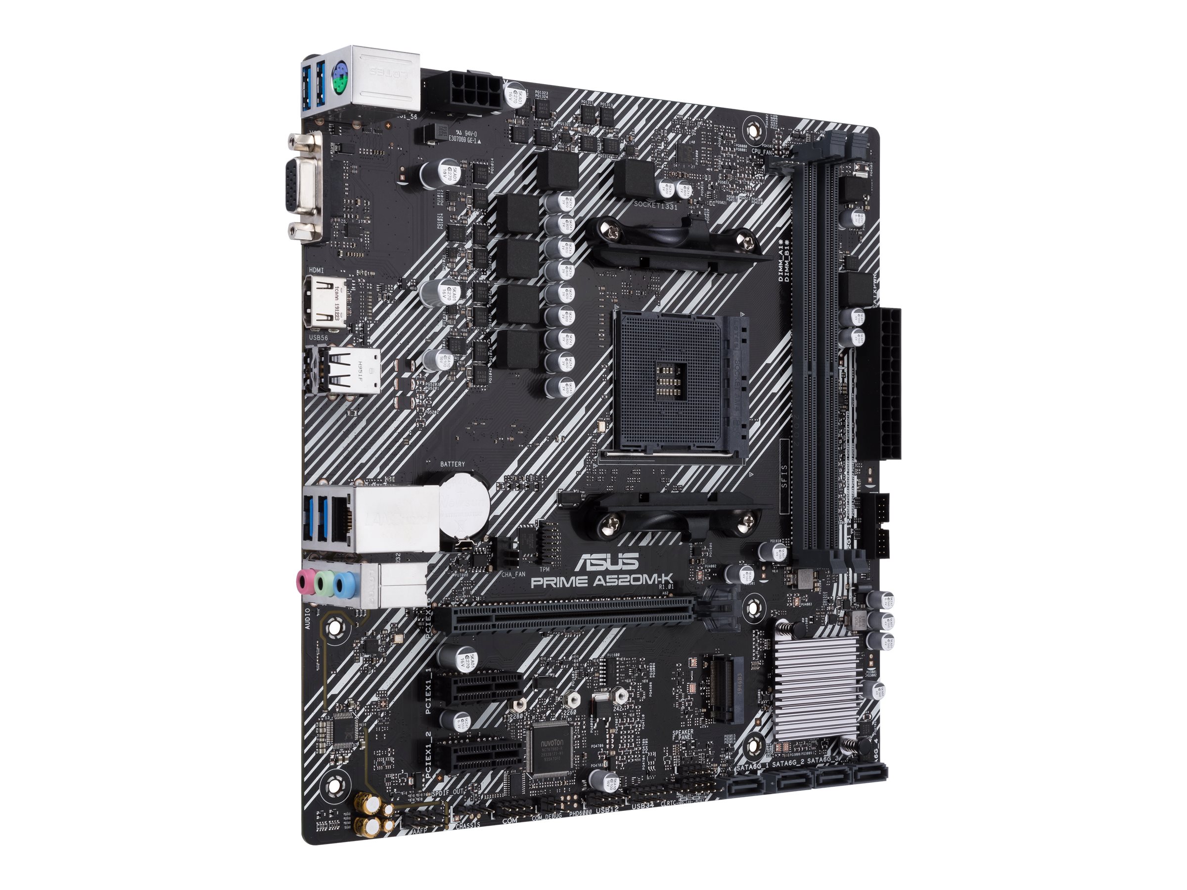ASUS PRIME A520M-K AMD Socket AM4 for 3rd Gen AMD Ryzen mATX Form Factor DDR4