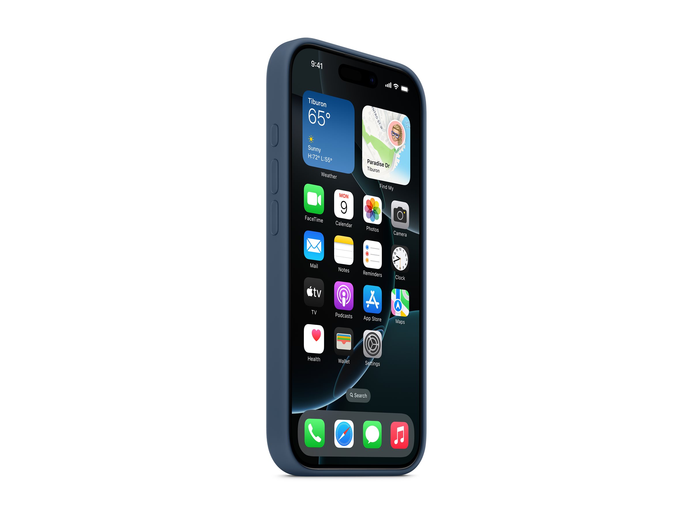 APPLE iPhone 16 Pro Silicone Case with MagSafe - Denim