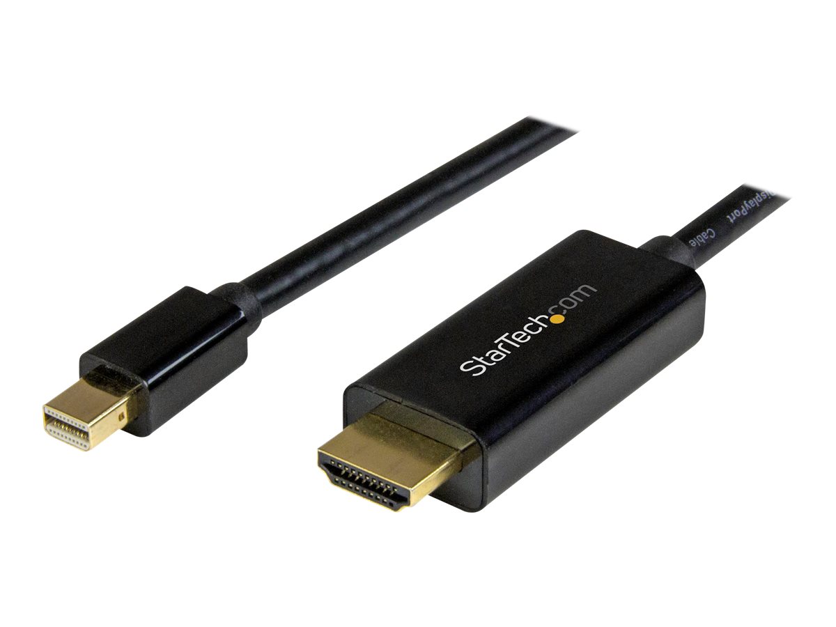 STARTECH.COM Mini DisplayPort auf HDMI Adapterkabel - Mini DP zu HDMI Adapter Kabel - 5m - Ultra HD 4K 30Hz - Schwarz STARTECH.COM Mini DisplayPort auf HDMI Adapterkabel - Mini DP zu HDMI Adapter Kabel - 5m - Ultra HD 4K 30Hz - Schwarz