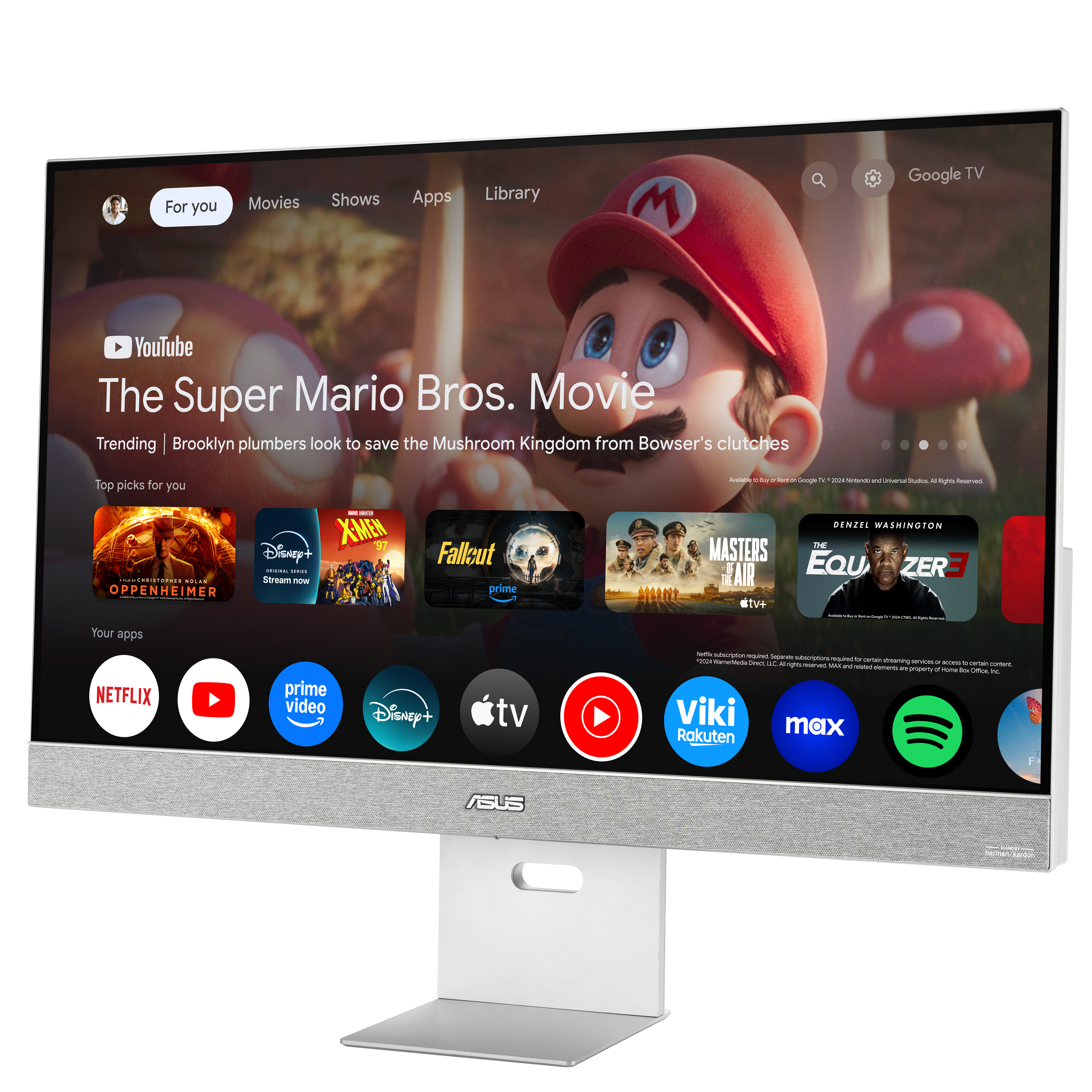 ASUS ZenScreen Smart MS32UC 80,01cm 31,5Zoll IPS WLED UHD 169 60Hz 350cdm2 5ms HDMI DP USBC DP USB Hub 2xUSBA 2 2x5W Speakers