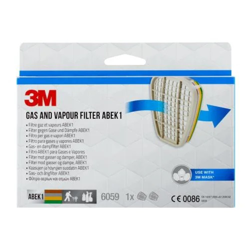 3M Filter Atemschutzmasken 6059 ABEK1 EN 14387:2004 A1:2008 ABEK1