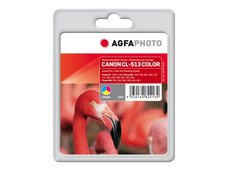 AgfaPhoto APCCL513C Tintenpatrone - Tintenpatrone Kompatibel - Magenta (Rot) / Hell- / PhotoCyan / Hell- / PhotoMagenta / Yellow (Gelb) - 13 ml