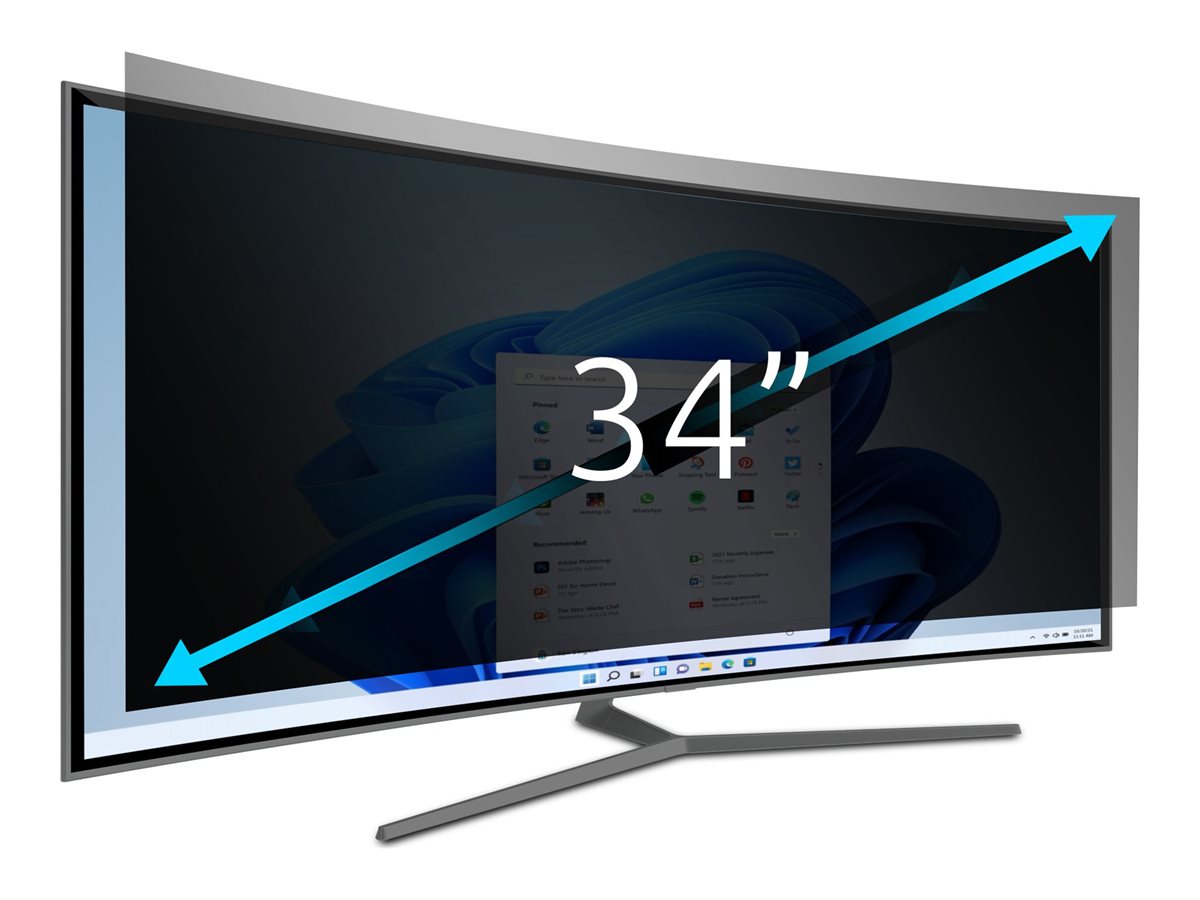 KENSINGTON 627208 Filter 2 Way Removable 86,36cm 34Zoll Samsung C34H890 Curved Monitor