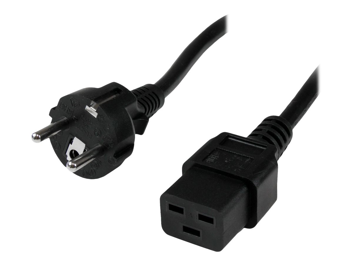 STARTECH.COM 2m Computer Power Cord - Schuko CEE7 to IEC 320 C19 STARTECH.COM 2m Computer Power Cord - Schuko CEE7 to IEC 320 C19