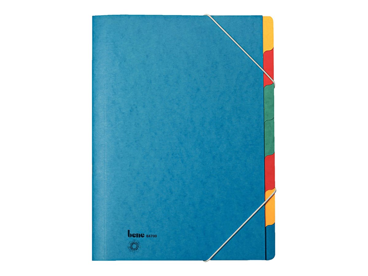 bene Ordnungsmappe 7 Faecher blau bene Ordnungsmappe 7 Faecher blau