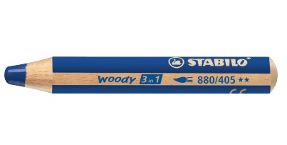 STABILO woody 3 in 1 Buntstift blau, 1 St. STABILO woody 3 in 1 Buntstift blau, 1 St.