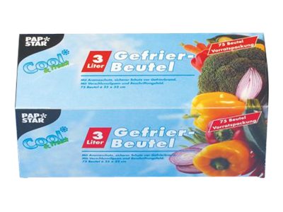 75 PAPSTAR Gefrierbeutel 3,0 l