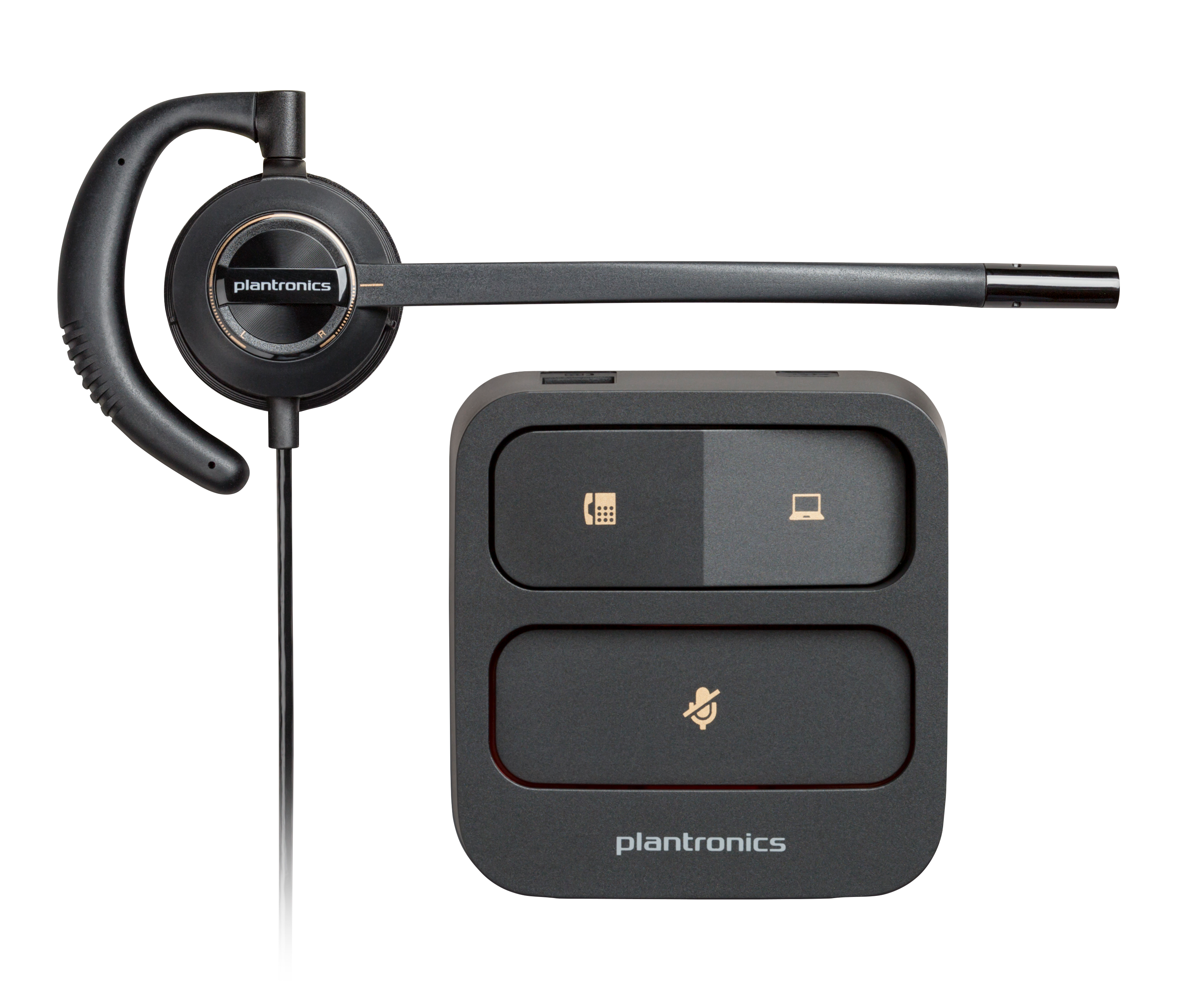 HP Poly EncorePro 530 EncorePro 500 series headset inear wired active noise cancelling black UC certified