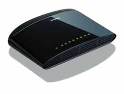 D-LINK DES-1008D unmanaged 8-port Switch 8x RJ-45 10/100 Flow-Control gem IEEE 802.3x 200Mbit im Full-Duplex-Betrieb