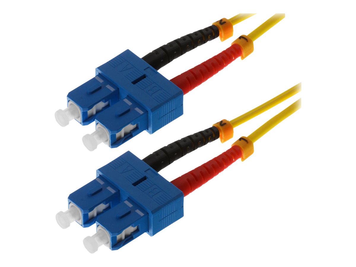 helos LWL Patchkabel SC/SC Duplex 9/125µm OS2 gelb 3,0m