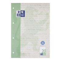Oxford Briefblock Recycling DIN A4 blanko Grün 50 Blatt