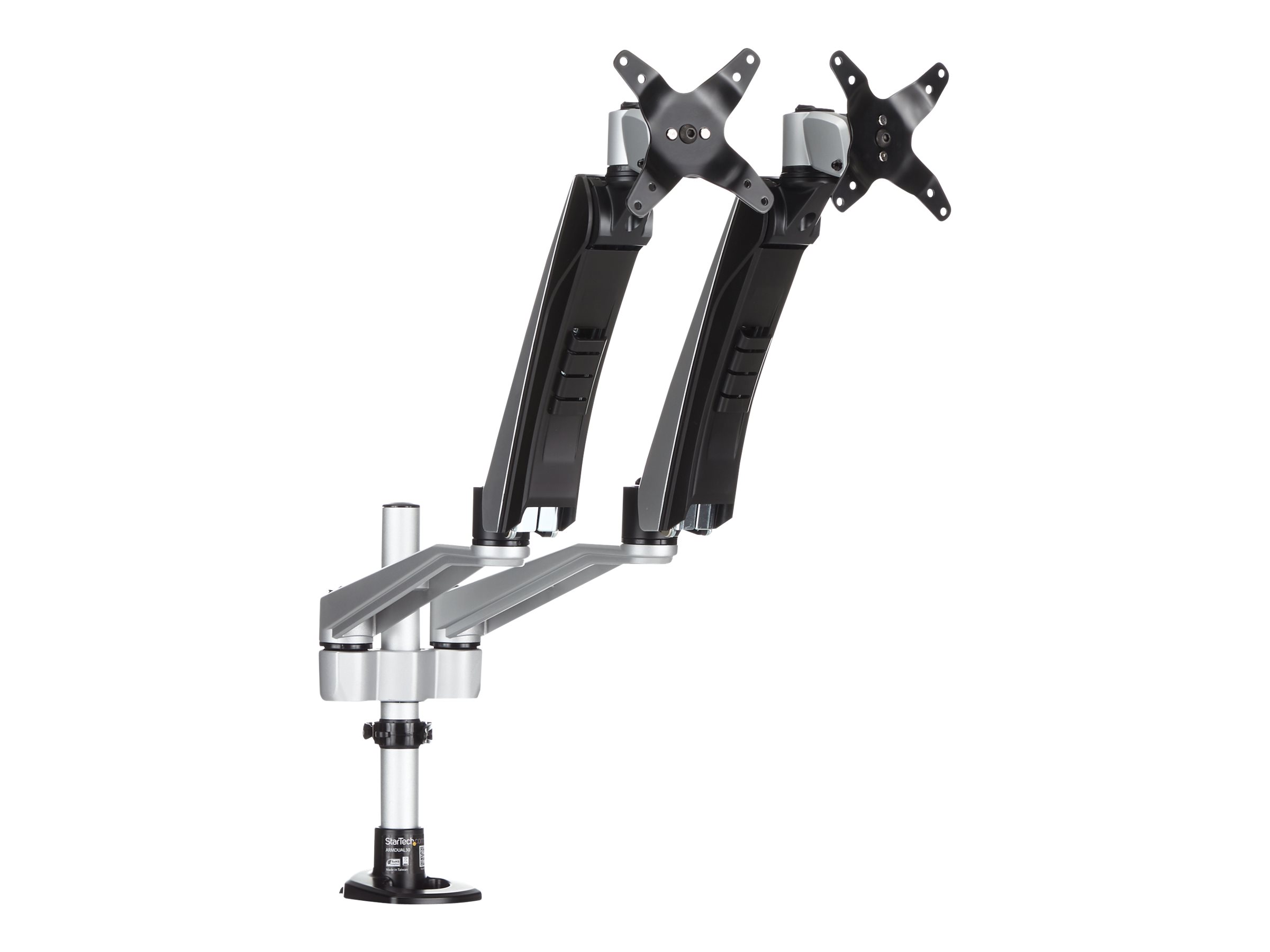 STARTECH.COM Dual-Monitorhalterung mit voll beweglichem Arm - Stapelbar - Austauschbare Arme und federunterstützte Höhenverstellung STARTECH.COM Dual-Monitorhalterung mit voll beweglichem Arm - Stapelbar - Austauschbare Arme und federunterstützte Höhenverstellung