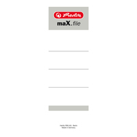 10 herlitz Ordneretiketten maX.file weiÃ fÃ¼r 8,0 cm RÃ¼ckenbreite