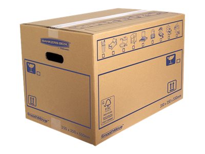 10 Bankers Box Umzugskartons SmoothMove Standard 55,5 x 35,5 x 36,0 cm 10 Bankers Box Umzugskartons SmoothMove Standard 55,5 x 35,5 x 36,0 cm