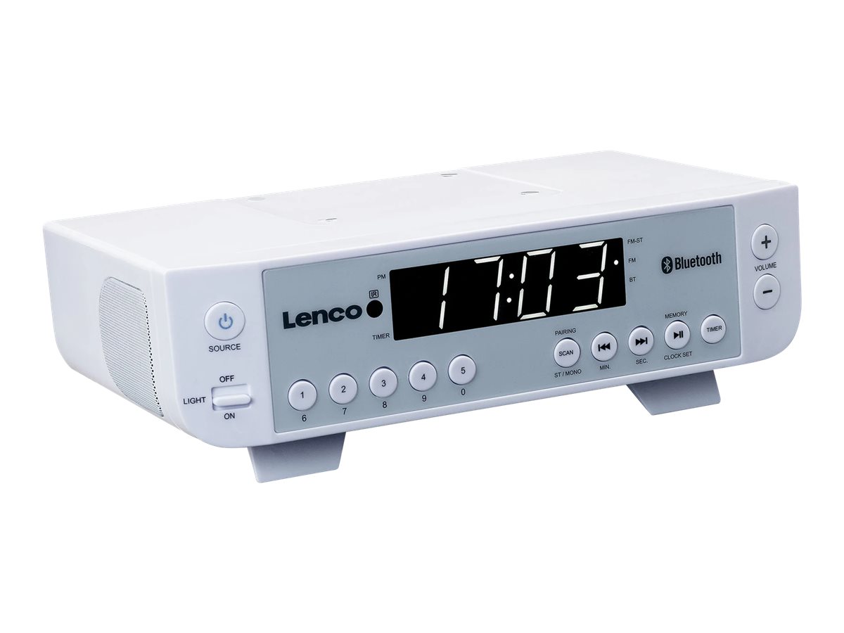 Lenco KCR-100 - Radio - 2 x 1 Watt - weiß