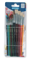 TOPPOINT Pinsel-Set GrÃ¶Ãe 1, 2, 3, 4, 6, 8, 10, 12, 10-teilig