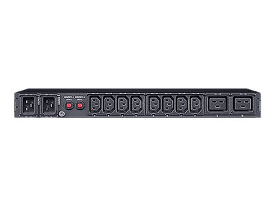 CYBERPOWER METERED ATS PDU PDU24005 230V/20A 1U 8x IEC-320 2x IEC C19 Outlets serieller Port PowerPanel Center Software