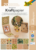 folia Motivblock Kraftpapier 2 farbsortiert 120/230 g/qm 20 Blatt folia Motivblock Kraftpapier 2 farbsortiert 120/230 g/qm 20 Blatt