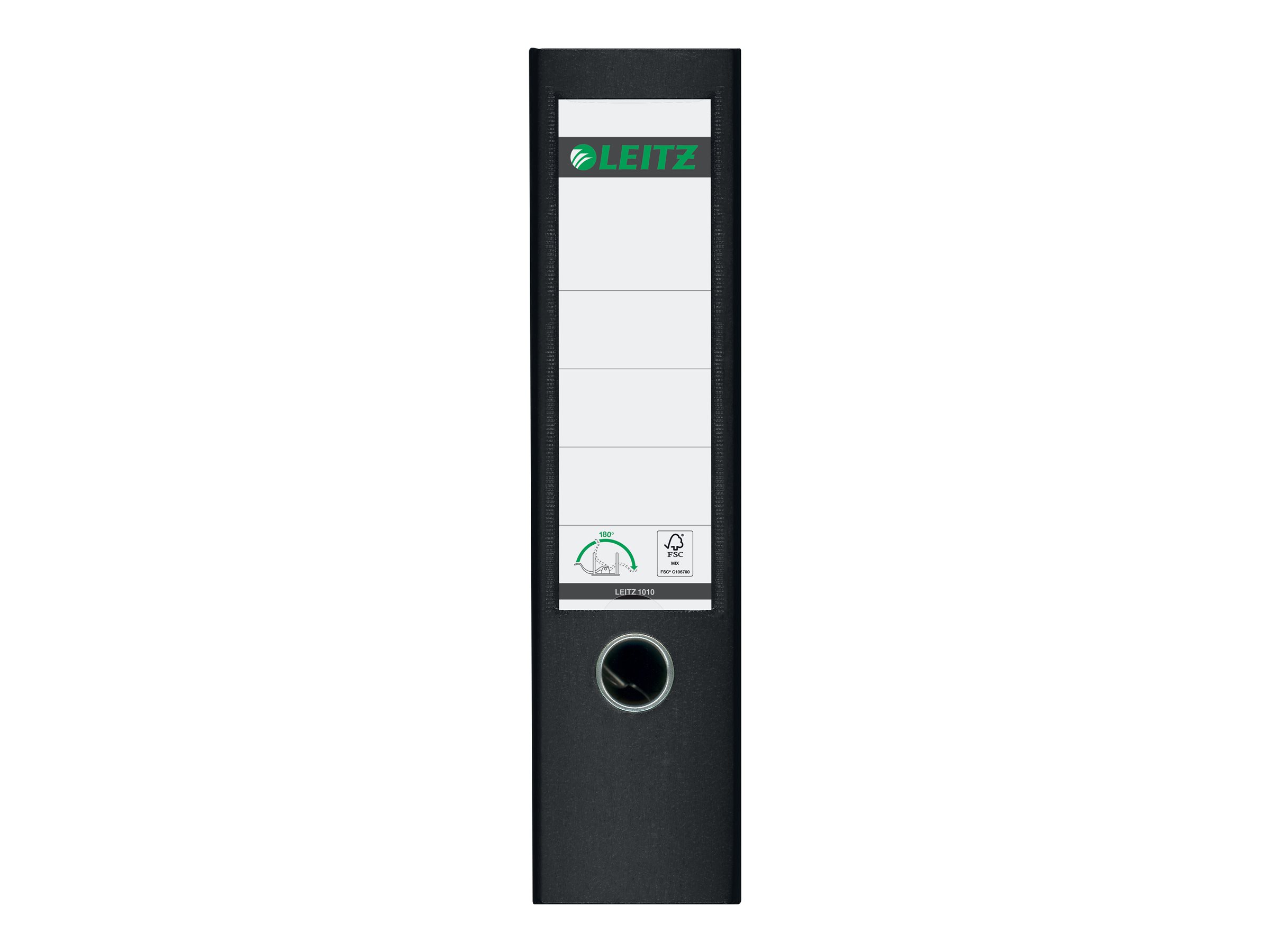 LEITZ 1010 Ordner schwarz Kunststoff 8,0 cm DIN A4